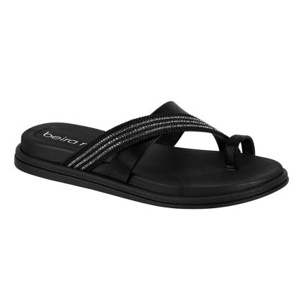 Chinelo Feminino Beira Rio 8513.125.30966 - Preto/preto Grafite Preto (105675) - Atacado