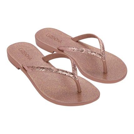 Chinelo Feminino Grendha Amor Em Flor 19086 - Rose Glitter/rose (Bv724) - Atacado
