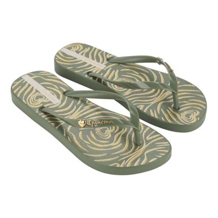 Chinelo Feminino Ipanema Animal Chic 27217 - Verde/verde/cobre (Az612) - Atacado