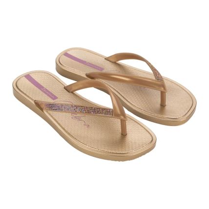 Chinelo Feminino Ipanema Celebra 27094 - Bege/ouro/violeta (Ax237) - Atacado