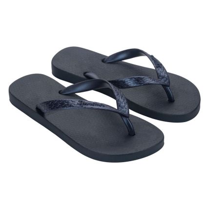 Chinelo Feminino Ipanema Clássica 06466 - Azul Escuro/metal (Bp042) - Atacado