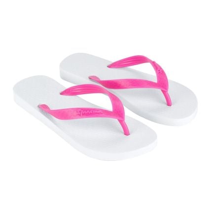 Chinelo Feminino Ipanema Clássica 06466 - Branco/rosa - Atacado