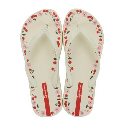 Chinelo Feminino Ipanema Day 27321 - (07155) - Bege/bege/vermelho (Bq188) - Atacado