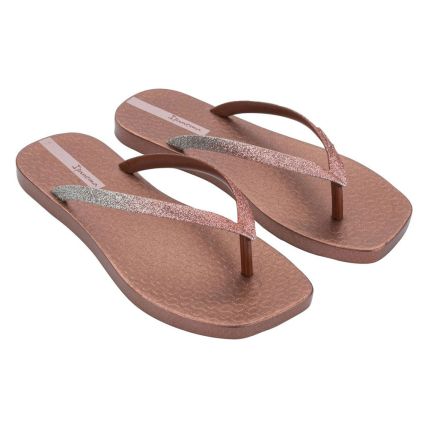 Chinelo Feminino Ipanema Edge Shine 27466 - Bronze/glitter/rosa (Bu577) - Atacado