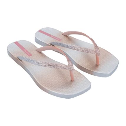 Chinelo Feminino Ipanema Edge Shine 27466 - Cinza/glitter/rosa (Bu575) - Atacado