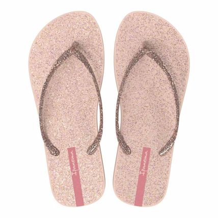 Chinelo Feminino Ipanema Glitter 26481 - Rosa Claro/rosa Glitter (Bq408) - Atacado