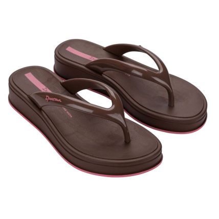 Chinelo Feminino Ipanema Glow Up 27417 - (02064) - Marrom Escuro/marrom/rosa - Atacado