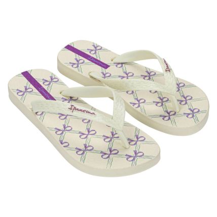 Chinelo Feminino Ipanema Happy 25279 - Bege/bege/lilás (Bs402) - Atacado