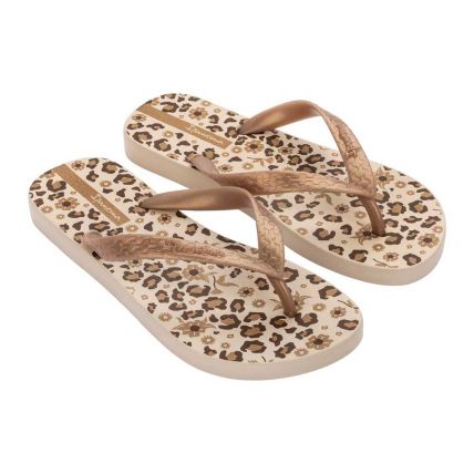 Chinelo Feminino Ipanema Happy 25279 - Bege/ouro/marrom (As790) - Atacado