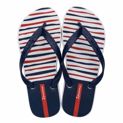 Chinelo Feminino Ipanema Happy 25279 - Branco/azul/vermelho (As784) - Atacado