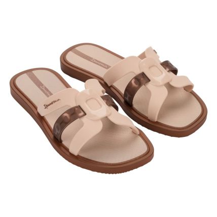Chinelo Feminino Ipanema Hoy Slide 27275 - Bege/marrom/cobre (Bo002) - Atacado