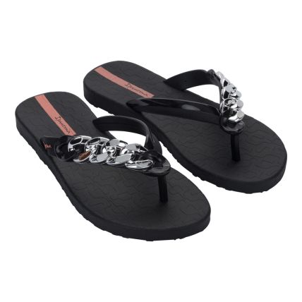 Chinelo Feminino Ipanema Metal Glam 27352 - Preto/preto/rosa (Bn991) - Atacado