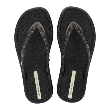Chinelo Feminino Ipanema Meu Sol Mais 27138 - Preto/preto Perolado (Aw395) - Atacado
