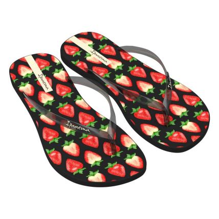 Chinelo Feminino Ipanema Mood 27508 - Preto/fume/vermelho (Bw103) - Atacado