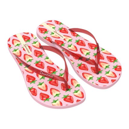 Chinelo Feminino Ipanema Mood 27508 - Rosa/vermelho/verde (Bw104) - Atacado