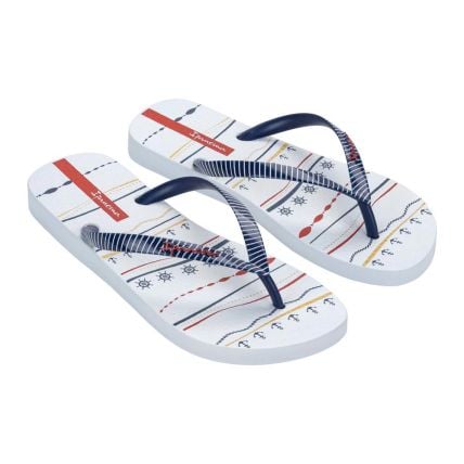 Chinelo Feminino Ipanema Navy 27220 - Branco/azul/vermelho (Be944) - Atacado