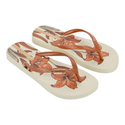 Chinelo Feminino Ipanema Oasis 26571 - Bege/laranja/marrom (Bs601) - Atacado