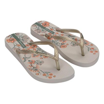 Chinelo Feminino Ipanema Oasis 26571 - Bege/ouro/verde (Bn430) - Atacado