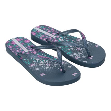 Chinelo Feminino Ipanema Oasis 26571- Preto/azul Perola (Bi926) - Atacado