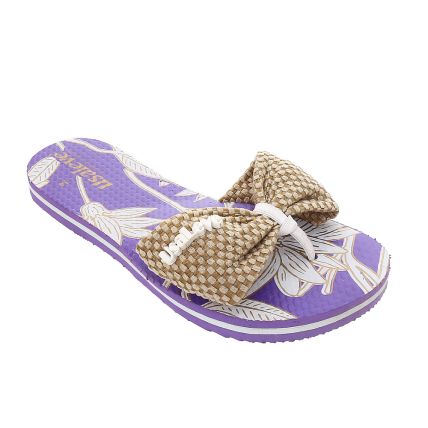 Chinelo Feminino Usa Leve 301 - Floral/lilas - Atacado