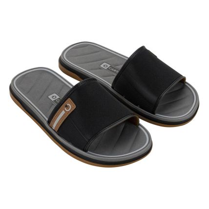 Chinelo Gáspea Masculino Cartago Malaga Sport 12377 - Preto/cinza/marrom (Bj525) - Atacado
