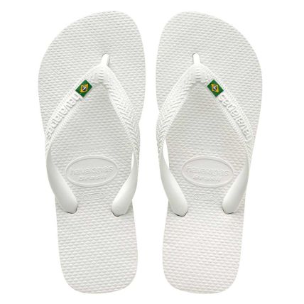 Chinelo Havaianas Brasil - 37/38 - Branco (0001) - Atacado