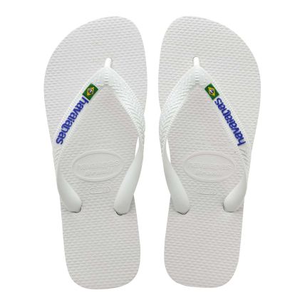 Chinelo Havaianas Brasil Logo - 39 ao 44 - Branco (0001) - Atacado