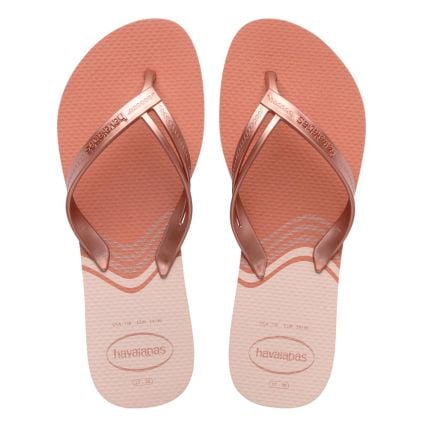 Chinelo Havaianas Elegance Print - 34 Ao 39 - Rosa Clay (9259) - Atacado