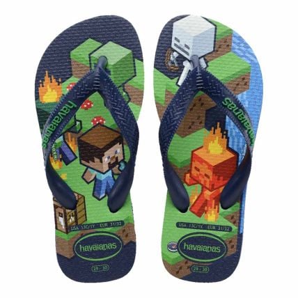 Chinelo Havaianas Kids Minecraft - Marinho (0555) - Atacado
