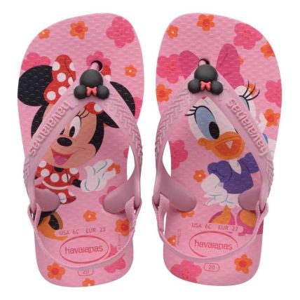 Chinelo Baby Havaianas New Disney Classic - Rosa Glow (9321) - Atacado
