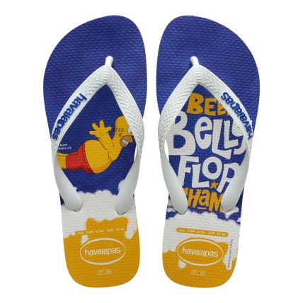 Chinelo Havaianas Simpsons - Branco/branco/azul (7462) - Atacado