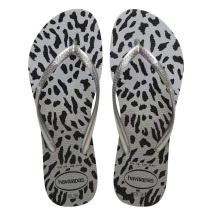Chinelo Havaianas Slim Animals - 33 Ao 40 - Cinza/cinza (9320) - Atacado
