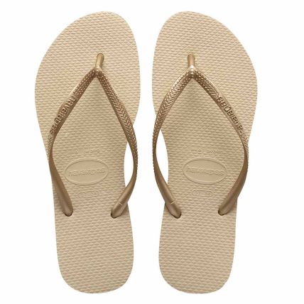 Chinelo Havaianas Slim - 4000030 - Areia/dourado Claro - Atacado