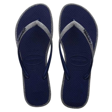 Chinelo Havaianas Slim Glitter Contour - Marinho (0555) - Atacado