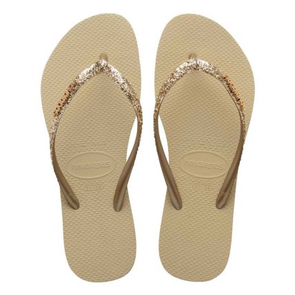 Chinelo Havaianas Slim Glitter II 35 Ao 40 - Areia (0154) - Atacado