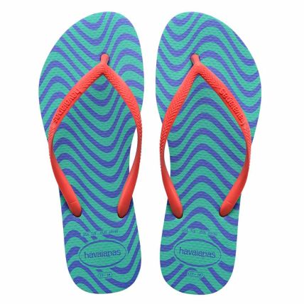 Chinelo Havaianas Slim Harmony - Verde Virtual - Atacado