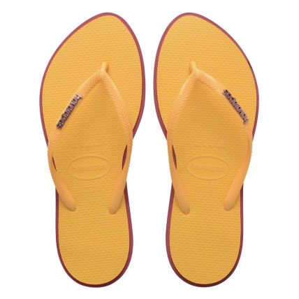 Chinelo Havaianas Slim Point - Amaranto/amarelo Caja (1788) - Atacado