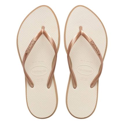 Chinelo Havaianas Slim Point - Rose Gold/bege Palha (6842) - Atacado