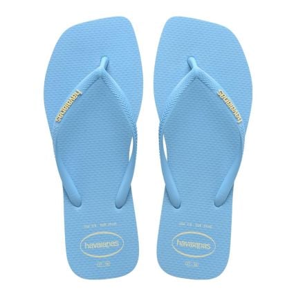 Chinelo Havaianas Slim Square Logo Pop Up - Azul Lavanda (1056) - Atacado