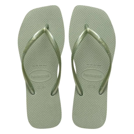 Chinelo Havaianas Slim Square (Num) - 39/40 - 33/34 - Smoke Green (1156) - Atacado