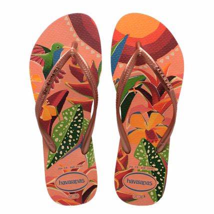 Chinelo Havaianas Slim Tropical - Pessego (0027) - Atacado