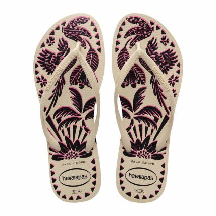 Chinelo Havaianas Slim Tucano  - Bege Palha (0121) - Atacado