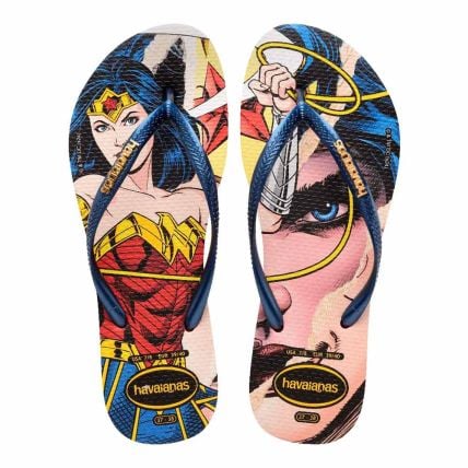 Chinelo Havaianas Slim Wonder Woman - Vermelho/marinho (1636) - Atacado