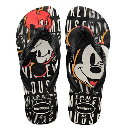 Chinelo Havaianas Top Disney - Branco/preto/preto (3471) - Atacado