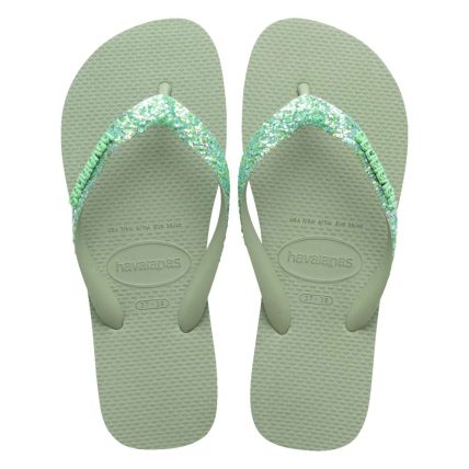 Chinelo Havaianas Top Glitter Neon - Smoke Green (1156) - Atacado