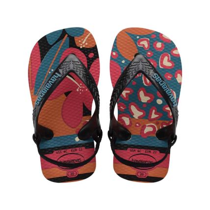 Chinelo Infantil Havaianas Baby Mini Me - Bege Palha/preto (9446) - Atacado