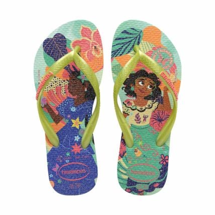 Chinelo Infantil Havaianas Kids Slim Princess - 23 Ao 32 - Verde Matcha (9307) - Atacado
