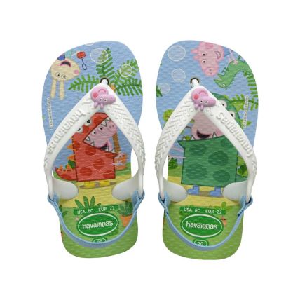 Chinelo Infantil Havaianas New Baby Peppa Pig - Branco (0001) - Atacado