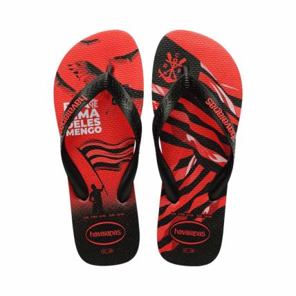 Chinelo Infantil Havaianas Top Times Flamengo - Preto (Flamengo) - Atacado