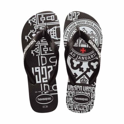 Chinelo Infantil Havaianas Top Times Vasco - Preto (0090) - Atacado